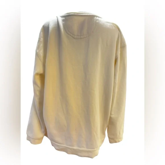 Natural Life Floral Heart Sweatshirt Cream Graphic Pullover Boho Cozy Top - Picture 4 of 5